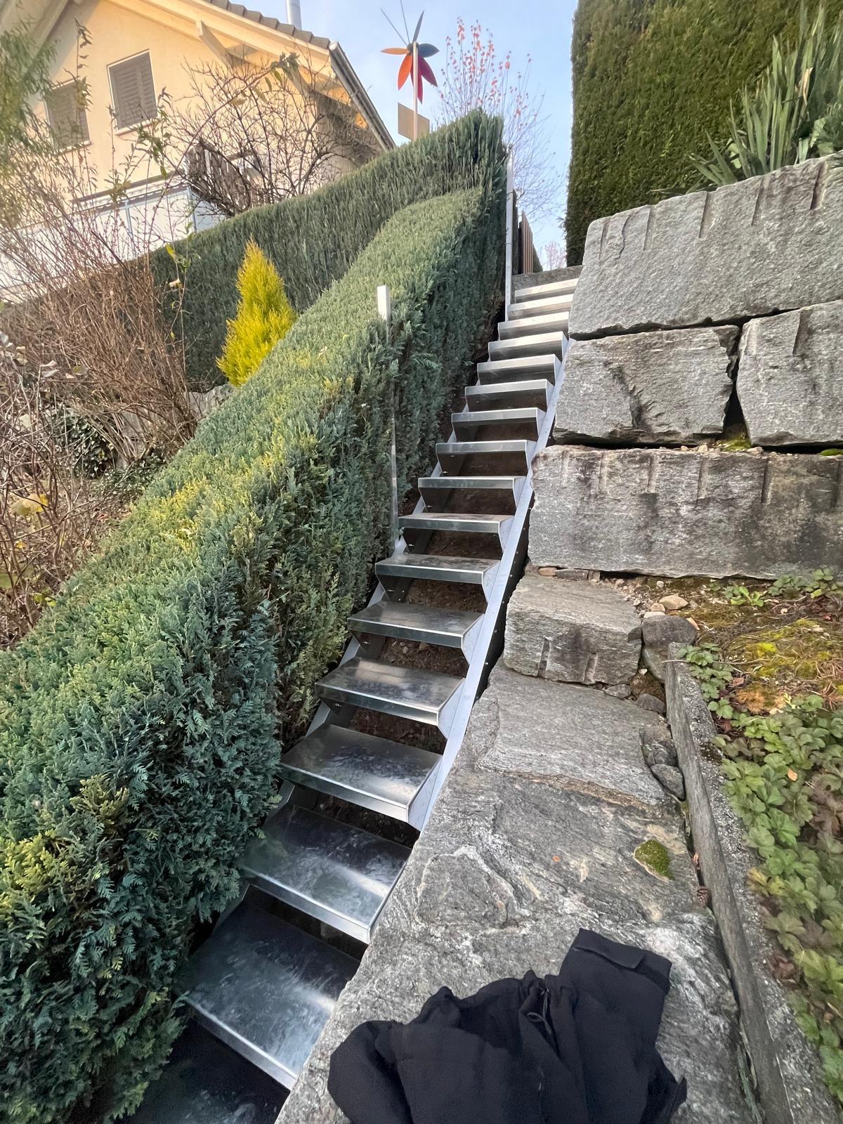 Stahltreppe aussen