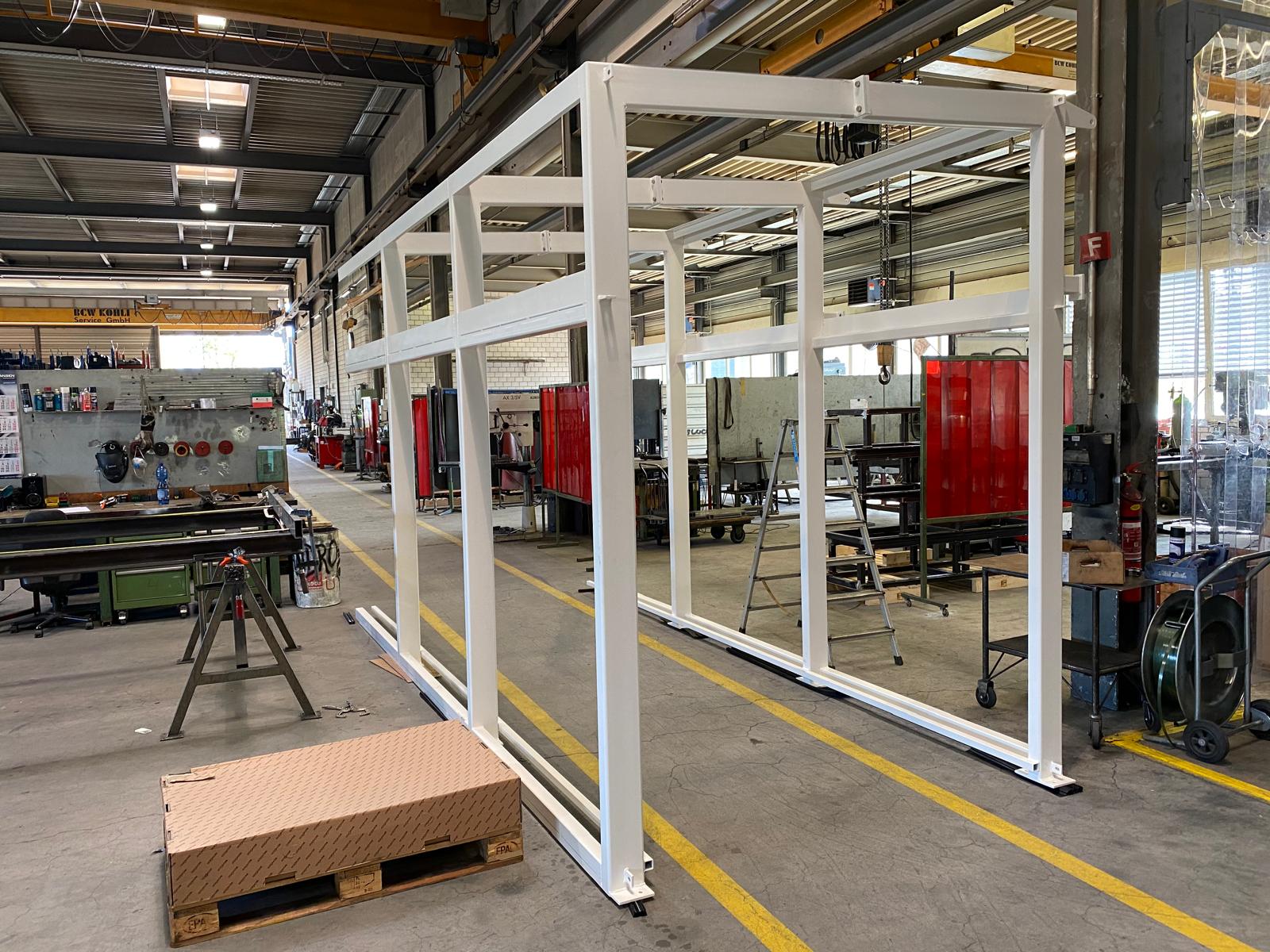 Metallbauplanung — Stahlkonstruktion und technische Zeichnung